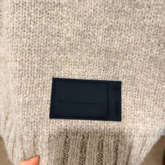 We11done Cable Knit Wool Blend Vest Beige Size S - Picture 6 of 7